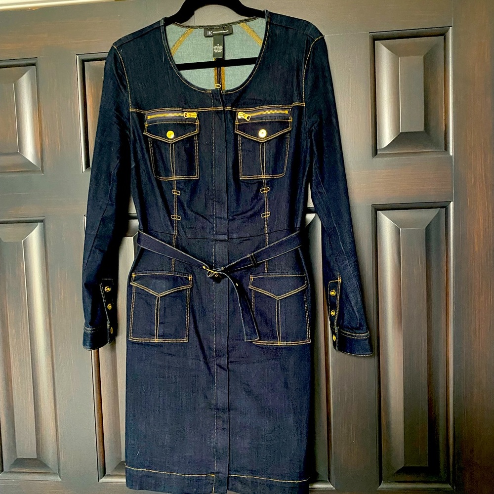 Denim Dress w/belt by INC